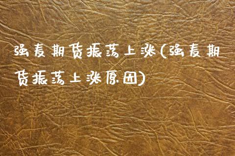 强麦期货振荡上涨(强麦期货振荡上涨原因)_https://www.zztgc.com_原油期货_第1张