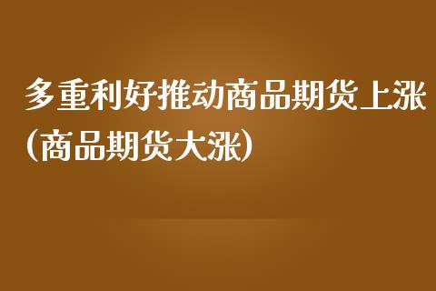 多重利好推动商品期货上涨(商品期货大涨)_https://www.zztgc.com_原油期货_第1张