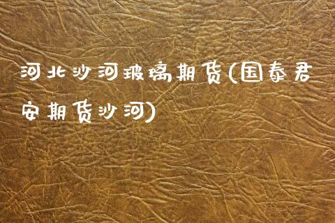 河北沙河玻璃期货(国泰君安期货沙河)_https://www.zztgc.com_期货行情_第1张