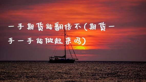 一手期货能翻倍不(期货一手一手能做起来吗)_https://www.zztgc.com_期货行情_第1张