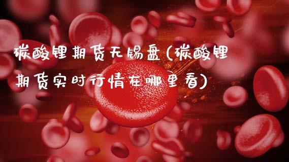 碳酸锂期货无锡盘(碳酸锂期货实时行情在哪里看)_https://www.zztgc.com_期货入门_第1张