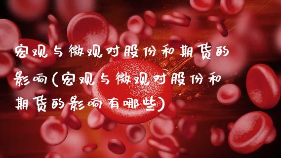 宏观与微观对股份和期货的影响(宏观与微观对股份和期货的影响有哪些)_https://www.zztgc.com_原油期货_第1张