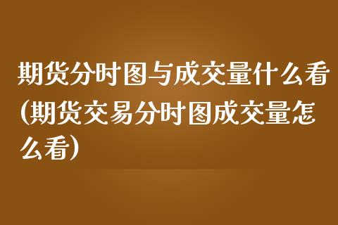 期货分时图与成交量什么看(期货交易分时图成交量怎么看)_黄金期货_第1张_珍投期货网 期货分时图与成交量什么看(期货交易分时图成交量怎么看)_https://www.zztgc.com_黄金期货_第1张