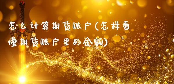 怎么计算期货账户(怎样看懂期货账户里的金额)_https://www.zztgc.com_期货开户_第1张