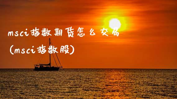 msci指数期货怎么交易(msci指数股)_https://www.zztgc.com_期货入门_第1张