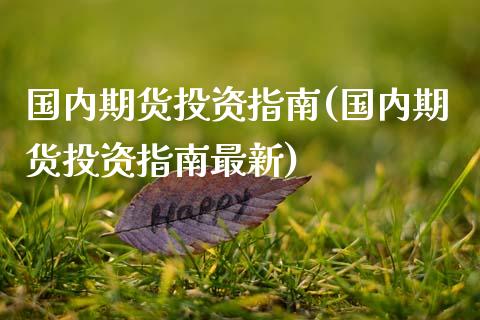 国内期货投资指南(国内期货投资指南最新)_https://www.zztgc.com_原油期货_第1张
