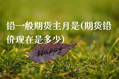 铅一般期货主月是(期货铅价现在是多少)_https://www.zztgc.com_原油期货_第1张