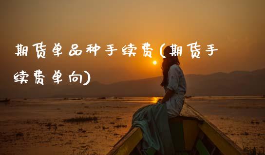 期货单品种手续费(期货手续费单向)_https://www.zztgc.com_期货行情_第1张
