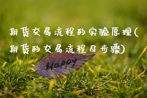 期货交易流程的实验原理(期货的交易流程及步骤)_https://www.zztgc.com_期货行情_第1张