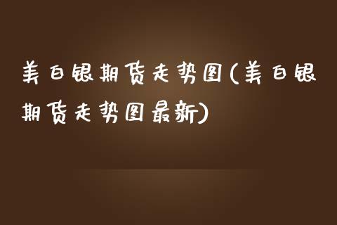 美白银期货走势图(美白银期货走势图最新)_https://www.zztgc.com_期货入门_第1张