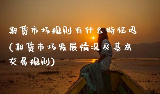 期货市场规则有什么特征吗(期货市场发展情况及基本交易规则)_https://www.zztgc.com_期货入门_第1张