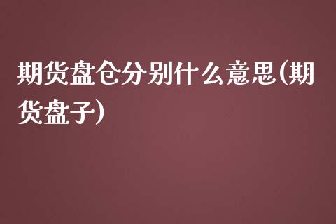 期货盘仓分别什么意思(期货盘子)_https://www.zztgc.com_期货直播_第1张