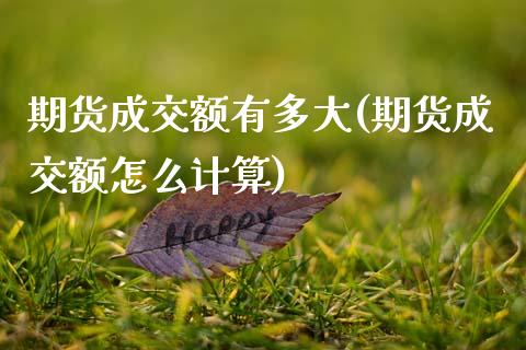 期货成交额有多大(期货成交额怎么计算)_https://www.zztgc.com_原油期货_第1张