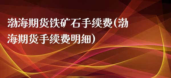 渤海期货铁矿石手续费(渤海期货手续费明细)_https://www.zztgc.com_黄金期货_第1张