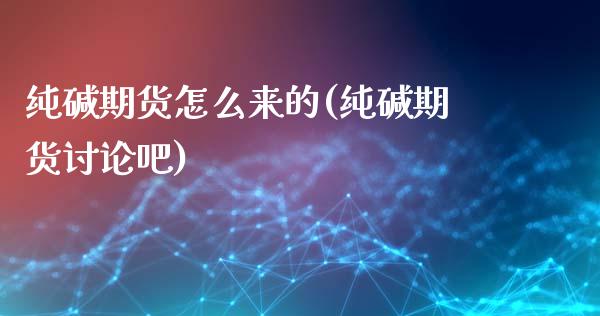 纯碱期货怎么来的(纯碱期货讨论吧)_https://www.zztgc.com_期货行情_第1张