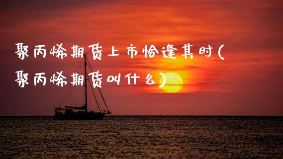 聚丙烯期货上市恰逢其时(聚丙烯期货叫什么)_https://www.zztgc.com_期货入门_第1张
