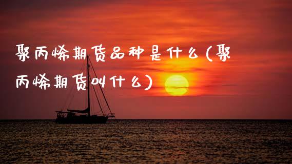 聚丙烯期货品种是什么(聚丙烯期货叫什么)_https://www.zztgc.com_黄金期货_第1张