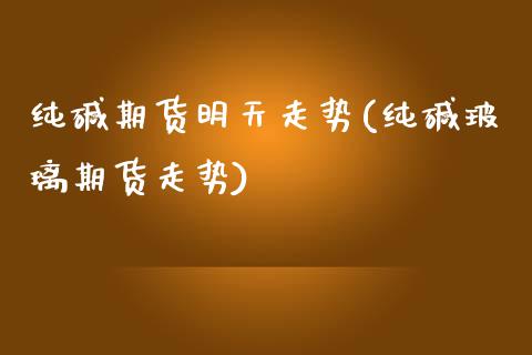 纯碱期货明天走势(纯碱玻璃期货走势)_https://www.zztgc.com_期货直播_第1张