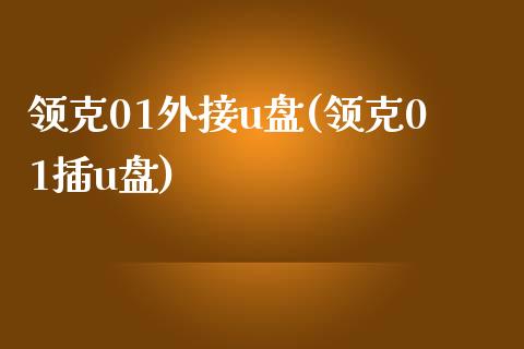 领克01外接u盘(领克01插u盘)_https://www.zztgc.com_期货行情_第1张