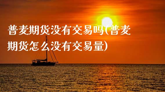 普麦期货没有交易吗(普麦期货怎么没有交易量)_https://www.zztgc.com_原油期货_第1张
