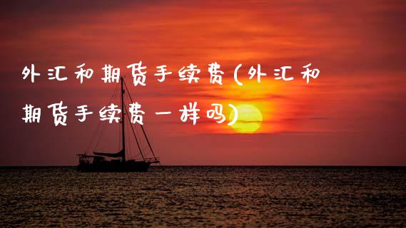 外汇和期货手续费(外汇和期货手续费一样吗)_https://www.zztgc.com_黄金期货_第1张