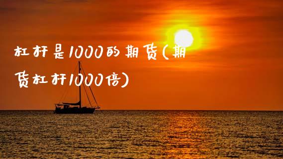 杠杆是1000的期货(期货杠杆1000倍)_期货入门_第1张_珍投期货网 杠杆是1000的期货(期货杠杆1000倍)_https://www.zztgc.com_期货入门_第1张