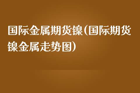 国际金属期货镍(国际期货镍金属走势图)_https://www.zztgc.com_期货入门_第1张
