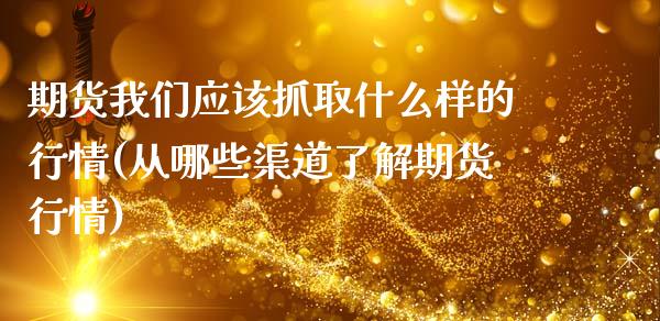 期货我们应该抓取什么样的行情(从哪些渠道了解期货行情)_https://www.zztgc.com_期货入门_第1张