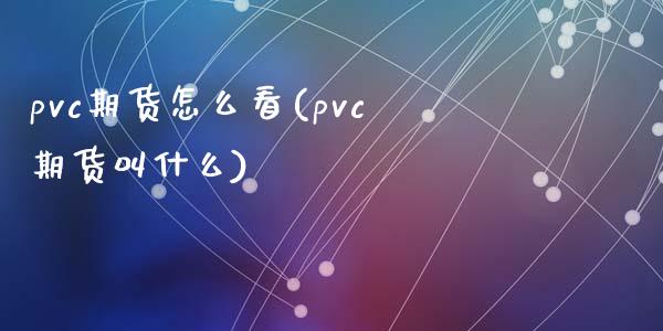 pvc期货怎么看(pvc期货叫什么)_https://www.zztgc.com_期货入门_第1张