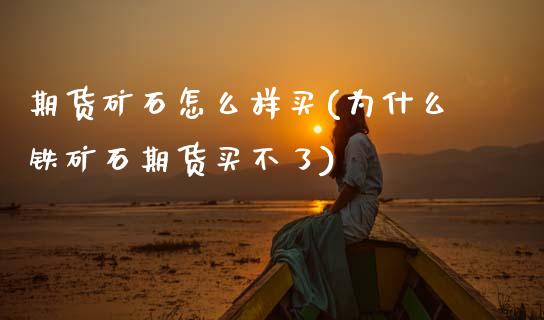 期货矿石怎么样买(为什么铁矿石期货买不了)_https://www.zztgc.com_黄金期货_第1张