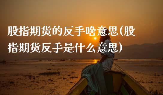 股指期货的反手啥意思(股指期货反手是什么意思)_https://www.zztgc.com_期货开户_第1张