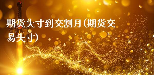 期货头寸到交割月(期货交易头寸)_https://www.zztgc.com_期货直播_第1张