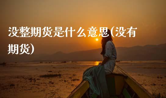 没整期货是什么意思(没有期货)_https://www.zztgc.com_黄金期货_第1张
