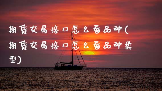 期货交易接口怎么看品种(期货交易接口怎么看品种类型)_https://www.zztgc.com_原油期货_第1张