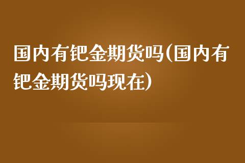 国内有钯金期货吗(国内有钯金期货吗现在)_https://www.zztgc.com_期货直播_第1张