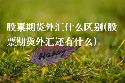 股票期货外汇什么区别(股票期货外汇还有什么)_https://www.zztgc.com_黄金期货_第1张