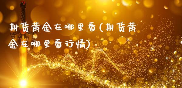 期货黄金在哪里看(期货黄金在哪里看行情)_https://www.zztgc.com_黄金期货_第1张
