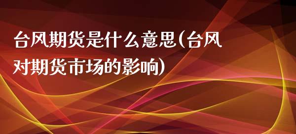 台风期货是什么意思(台风对期货市场的影响)_https://www.zztgc.com_期货入门_第1张