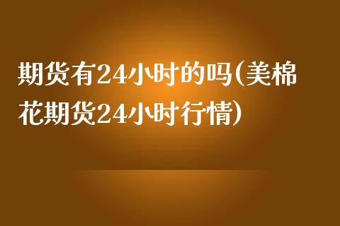 期货有24小时的吗(美棉花期货24小时行情)_https://www.zztgc.com_期货入门_第1张