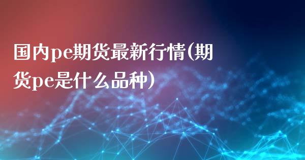国内pe期货最新行情(期货pe是什么品种)_期货入门_第1张_珍投期货网 国内pe期货最新行情(期货pe是什么品种)_https://www.zztgc.com_期货入门_第1张