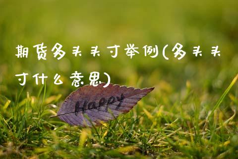 期货多头头寸举例(多头头寸什么意思)_https://www.zztgc.com_黄金期货_第1张