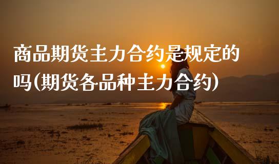 商品期货主力合约是规定的吗(期货各品种主力合约)_https://www.zztgc.com_黄金期货_第1张