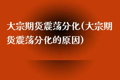 大宗期货震荡分化(大宗期货震荡分化的原因)_https://www.zztgc.com_期货入门_第1张