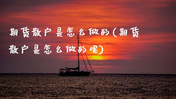 期货散户是怎么做的(期货散户是怎么做的呢)_https://www.zztgc.com_期货入门_第1张