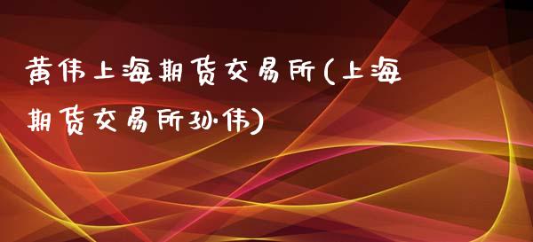 黄伟上海期货交易所(上海期货交易所孙伟)_https://www.zztgc.com_黄金期货_第1张