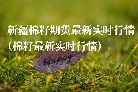 新疆棉籽期货最新实时行情(棉籽最新实时行情)_https://www.zztgc.com_黄金期货_第1张