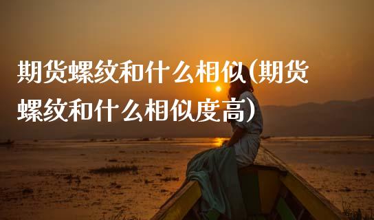期货螺纹和什么相似(期货螺纹和什么相似度高)_https://www.zztgc.com_期货入门_第1张