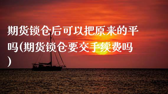 期货锁仓后可以把原来的平吗(期货锁仓要交手续费吗)_https://www.zztgc.com_期货入门_第1张