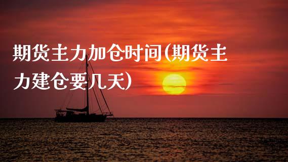 期货主力加仓时间(期货主力建仓要几天)_https://www.zztgc.com_黄金期货_第1张