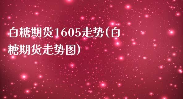 白糖期货1605走势(白糖期货走势图)_https://www.zztgc.com_黄金期货_第1张